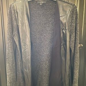 Black cardigan sweater